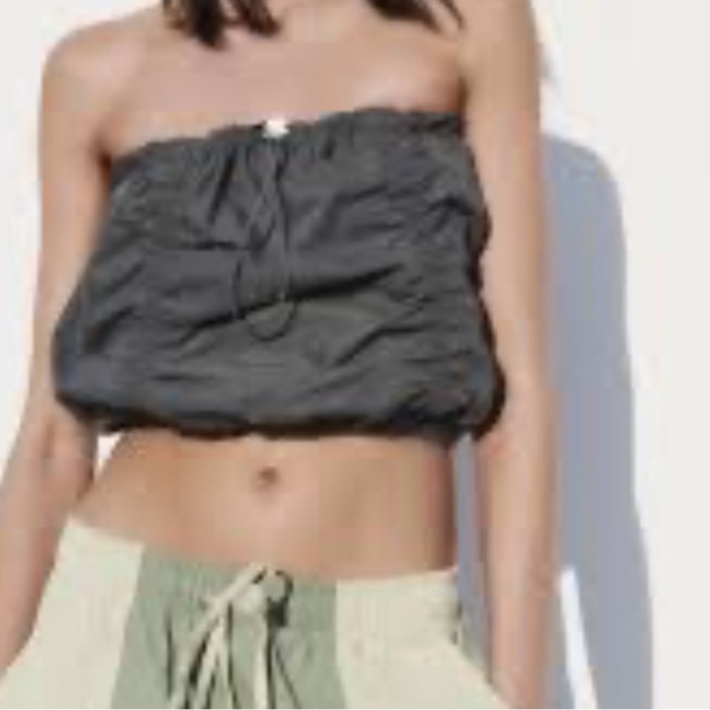 ZARA Drawstring Scrunch Tube